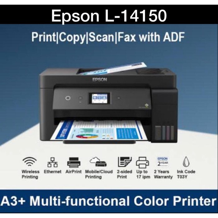 Printer Epson EcoTank L14150 A3+ WiFi Duplex All In One Ink Tank