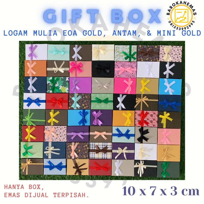 Gift Box - Kotak Kado - Kotak Logam Mulia EOA Gold Antam Mini Gold