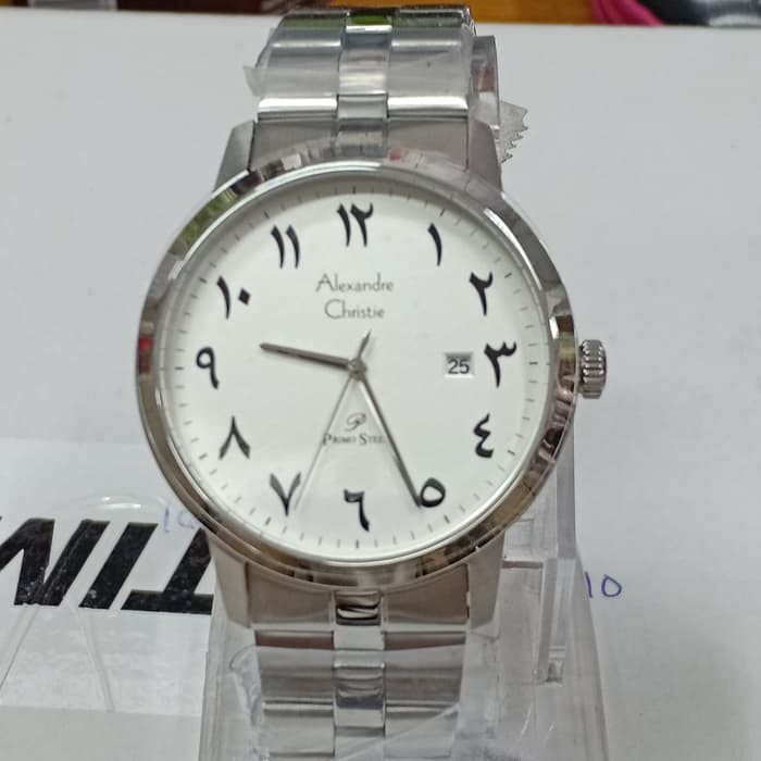 jam tangan pria merk Alexandre Christie AC 1007 - Putih | HAWAII