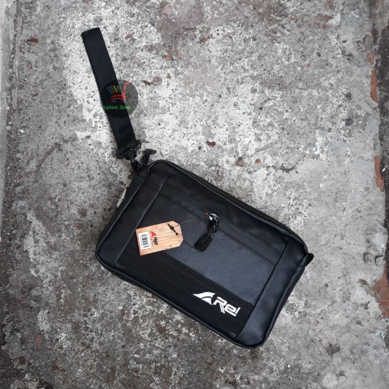 Clutch Pria Hand Bag Pria Wanita AREI Anti Air Pouch Tas Tangan Tas Selempang Pria Rei Noris Waterproof Premium Murah