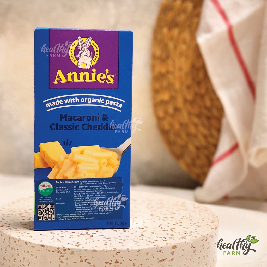 Annies / Annie’s Macaroni &amp; Cheese Classic Cheddar / Organic Pasta Organik / Makaroni Keju