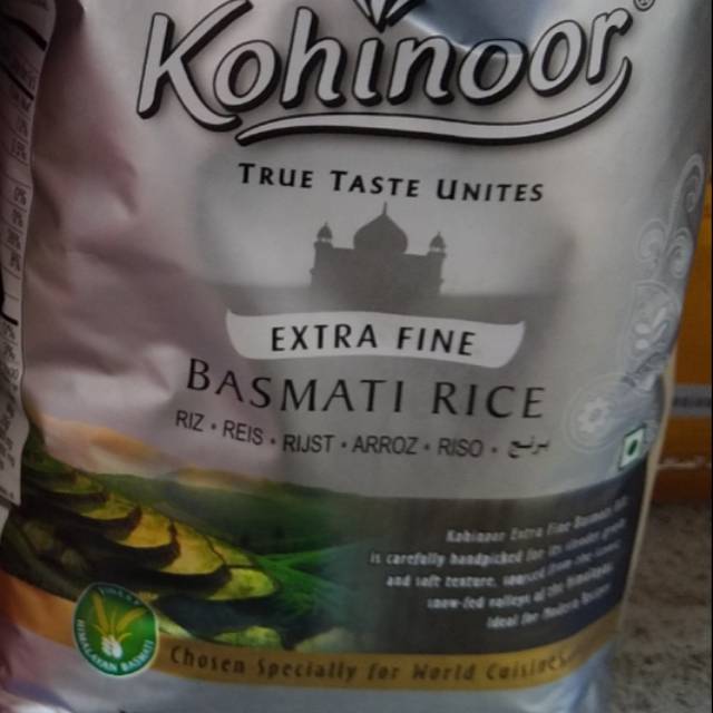 

Kohinoor basmati rice extra fine 1kg