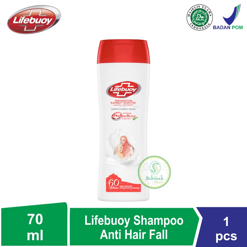 Lifebuoy Shampoo Anti Hair Fall 70ml - Perawatan Rambut Rontok