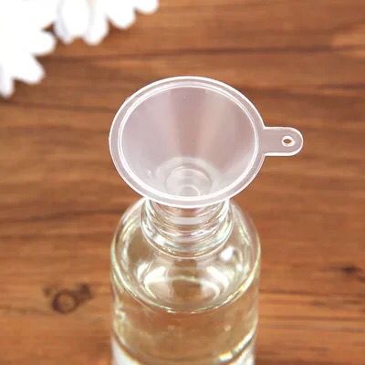 Corong Mini Plastik Transparan Funnel Mini Corong Essential Oil Parfum Minyak Serbaguna