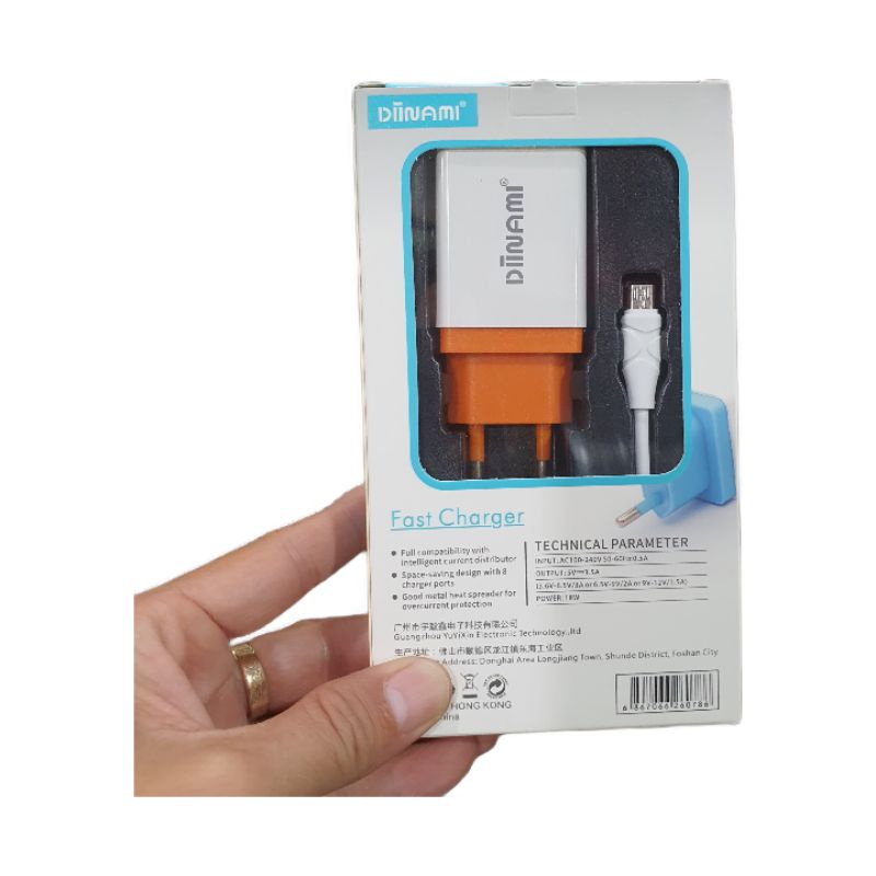 Travel Charger Fast Charger Original Diinami 3.5A 18W + Kabel Micro