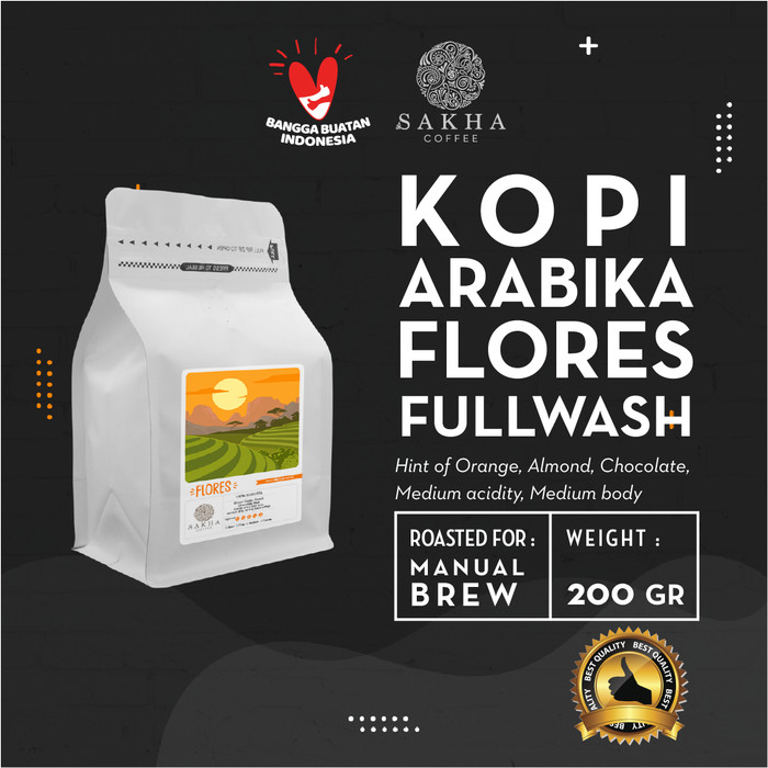 

Kopi Arabika Flores Bajawa Roast For Manual Brew 200 Gram SAKHA COFFEE - KMFLO200