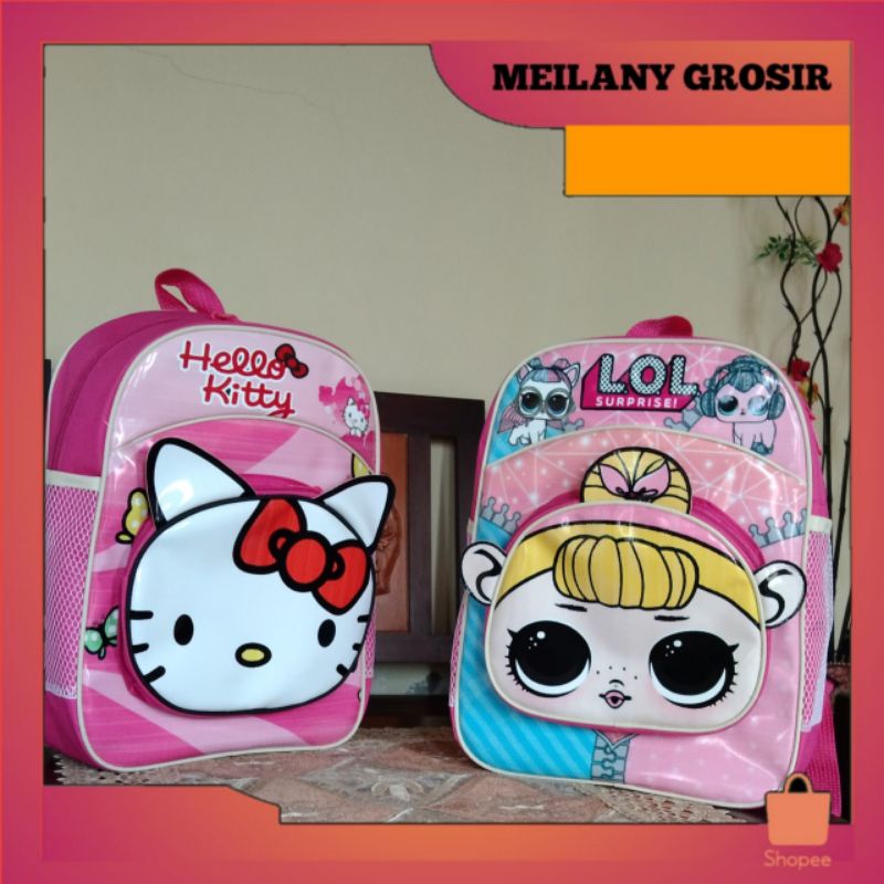 Tas Ransel Anak Sekolah Perempuan TK/SD Karakter /Tas Anak sekolah Karakter