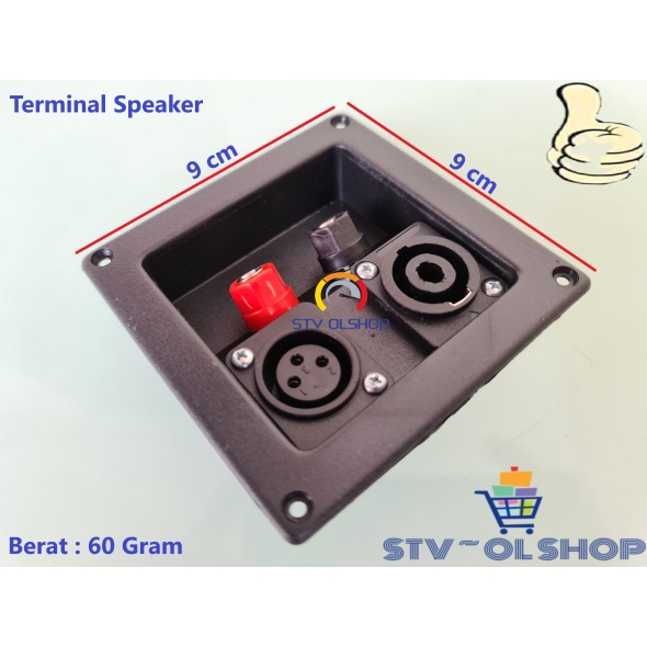 Terminal Speaker kotak silver 3 in 1