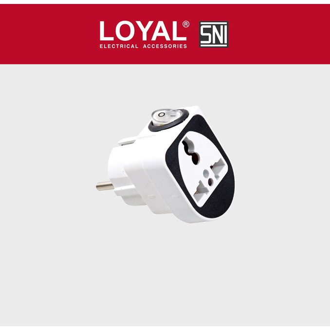 Loyal Colokan Steker Stop Kontak Saklar Listrik Universal Ly-922SK