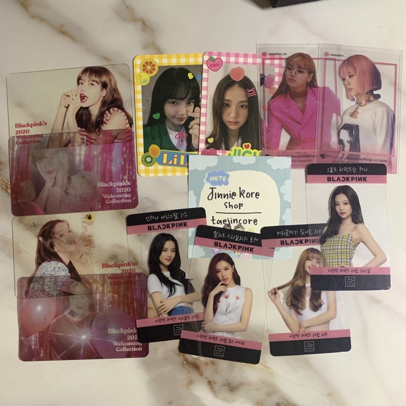 BLACKPINK WELCOMING COLLECTION 2020 CLEAR PHOTOCARD SPRING EDITION LIMITED CONCERT 2018 MISE EN SCEN