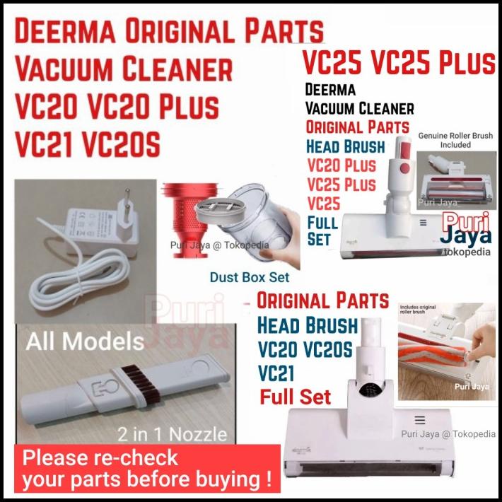 Deerma Vc20 Plus Vc21 Vc20S Head Brush Nozzle Dust Box Adapter Charger