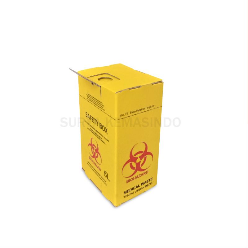 

Safety Box 5 liter (Box sampah medis) Safety/Kardus/Box