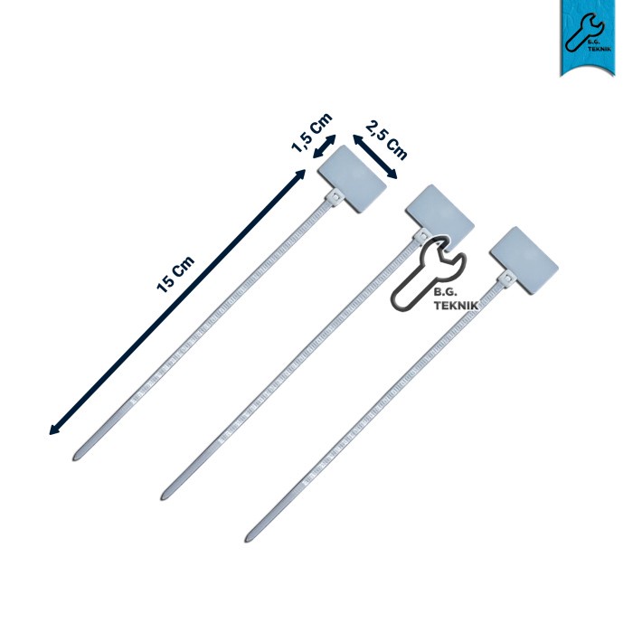 

ORGANIZER-DOCUMENT- LABEL KABEL TIES CABLE TIE MAKER 3X100 10CM NAME TAG LAN TULIS 100PC - SET - B