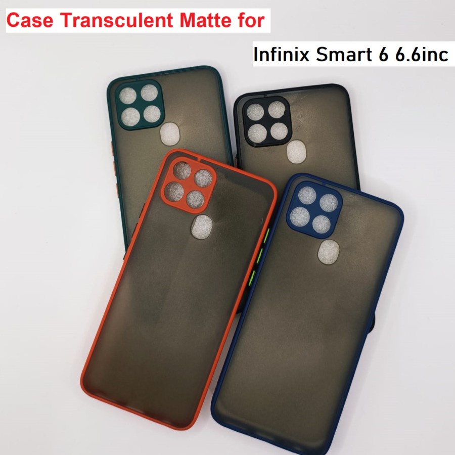 CASE MATTE INFINIX SMART 6 TRANSPARAN FUZE MACARON MY CHOICE - FA