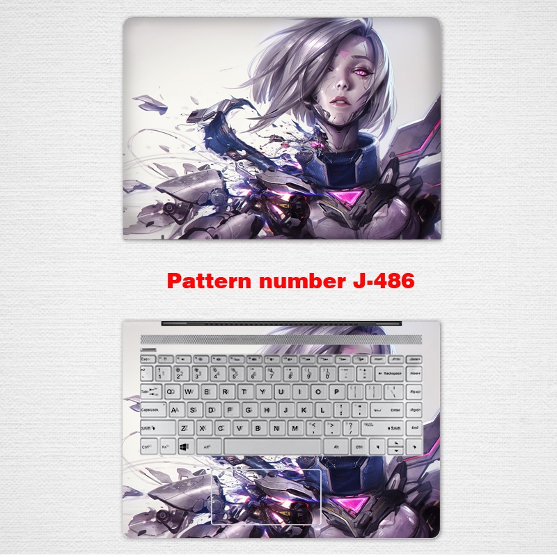 Stiker Skin Vinyl 2 Sisi Untuk Laptop 11 / 12 / 13 / 14 / 15 / 17 Inch HP Pavilion 15s-eq 15s-da