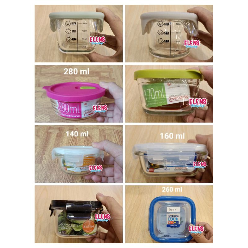 Lock & Lock baby food container wadah makan mpasi kotak makan kaca
