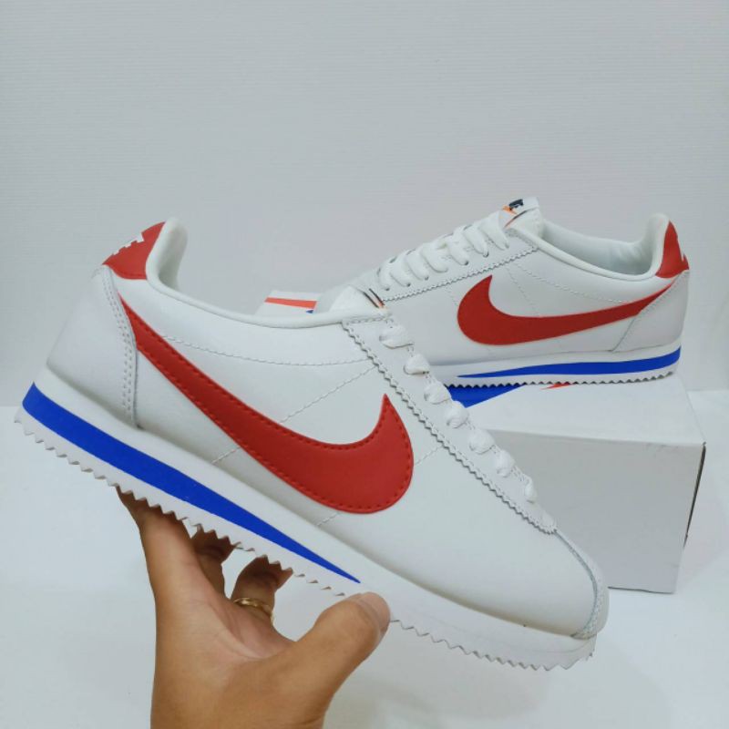 SEPATU NIKE CORTEZ XLV FOREST GUM WHITE RED PUTIH MERAH