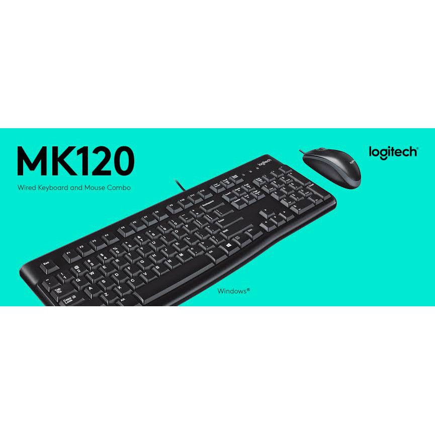 Keyboard Logitech MK120 Combo Desktop Garansi Resmi 1 Tahun