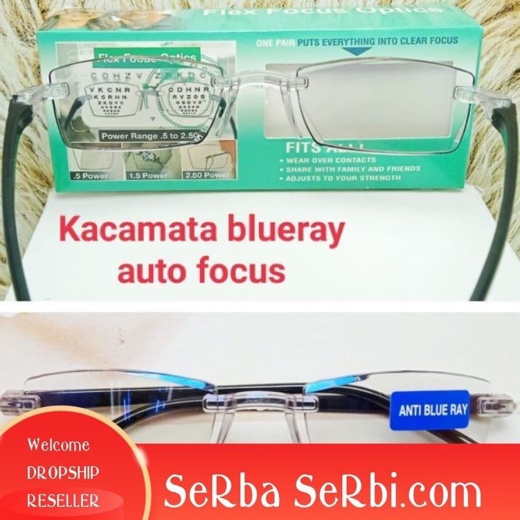 Kacamata Baca Auto Focus / Kacamata Baca Jarak Dekat / Fame Auto Fokus / Anti Blue Ray / Pria & wani