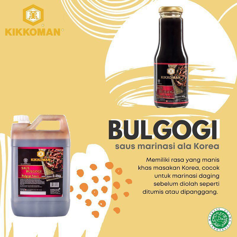 KIKKOMAN saus Bulgogi Halal jerigen 2.2 kg| Bulgogi Sauce