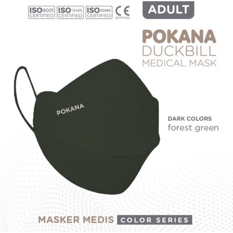 Pokana DUCKBILL 4ply ADULT/DEWASA Surgical Mask isi 2s