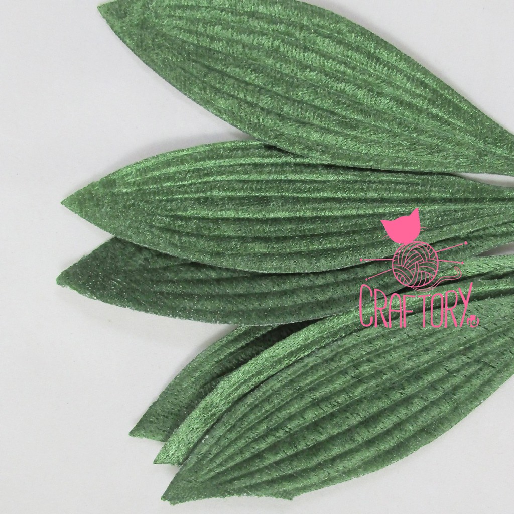 BAHAN CRAFT : DAUN ARTIFICIAL / DAUN PLASTIK / DAUN PALSU - BESAR