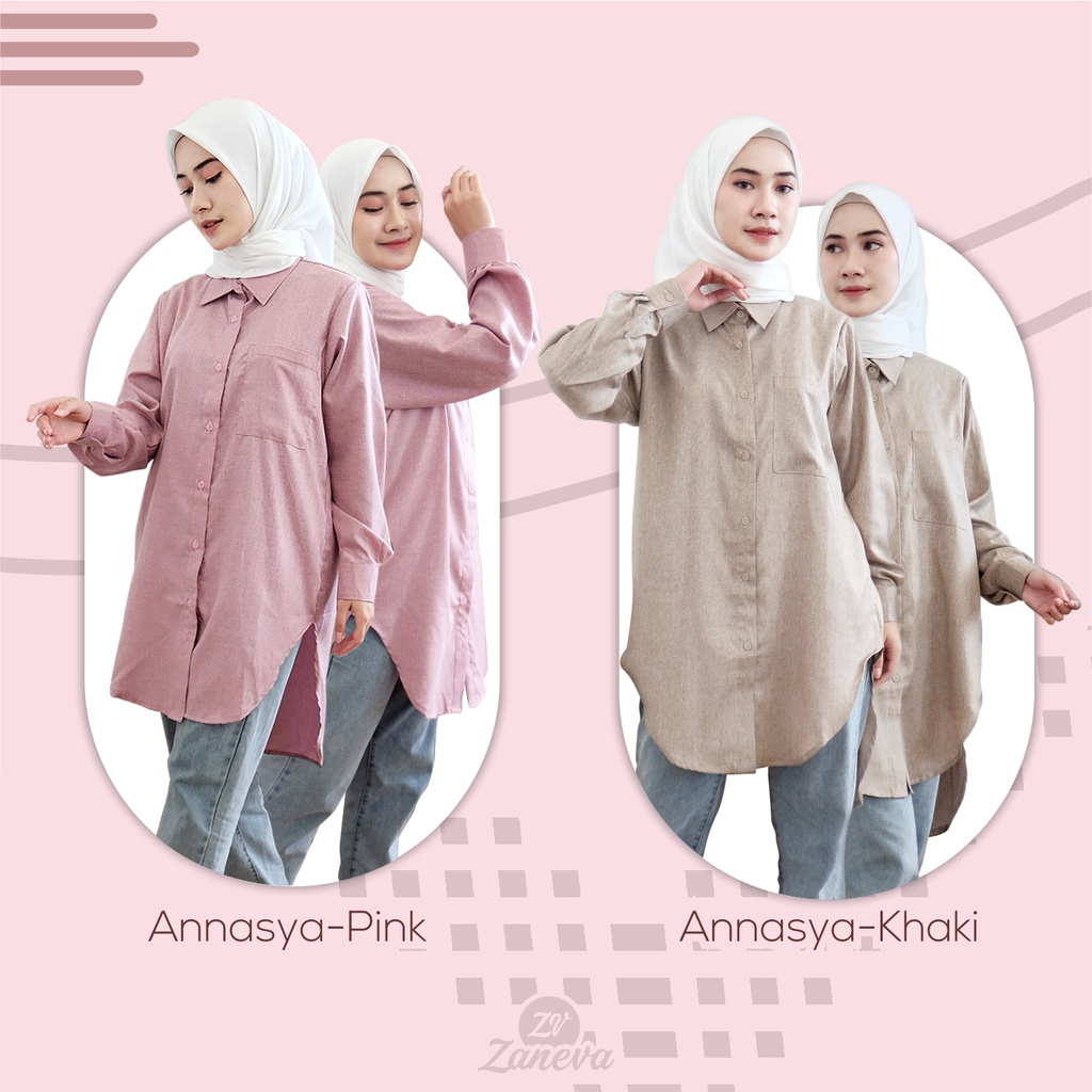 Annasya Series l Long Tunik By Zaneva