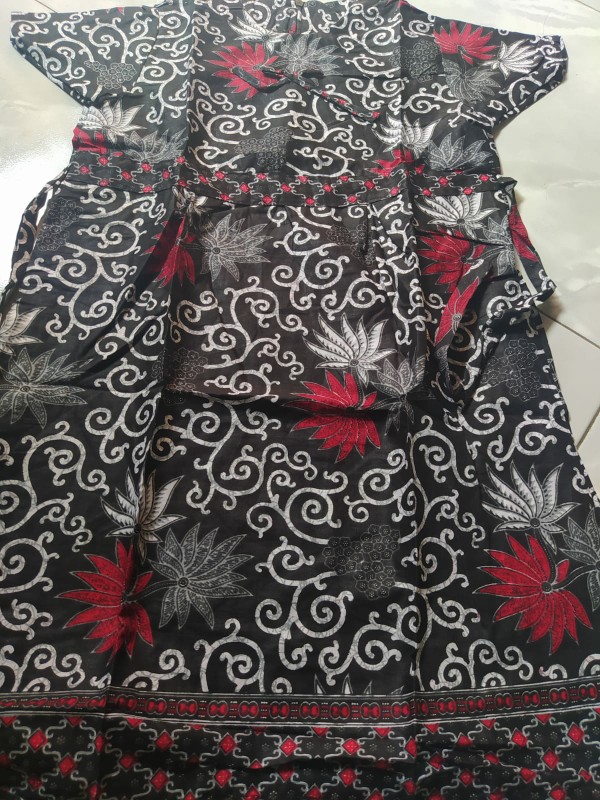 Couple Batik Keluarga || Setelan Couple Batik Ayah Ibu Anak Cewek