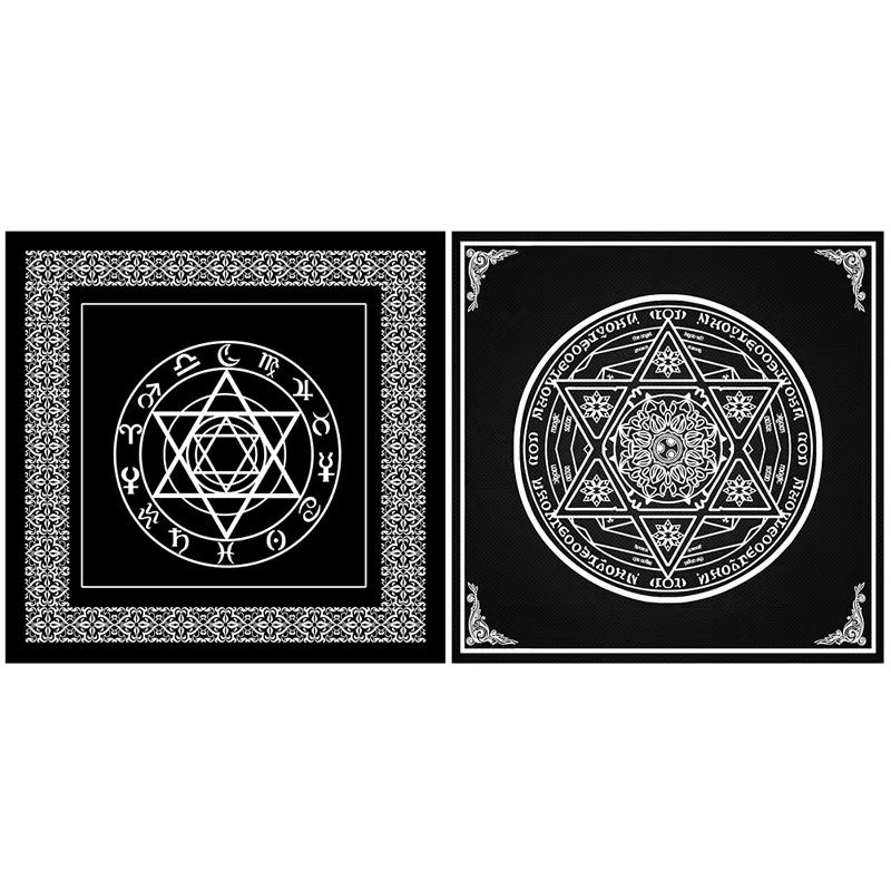 [BISA COD] Taplak Alas Meja Kartu Tarot Table cloth 50x50 cm Sablon kualitas tinggi | Karpet Tarot