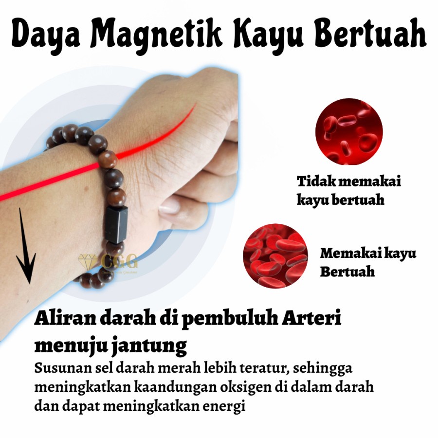 Gelang Kaukah Black Jade Asli Gelang Kesehatan Original