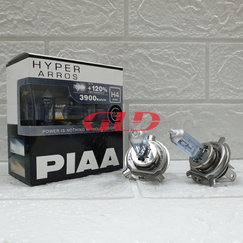 BOHLAM LAMPU HALOGEN H4 12V 60/55W 3900K PIAA HYPER ARROS
