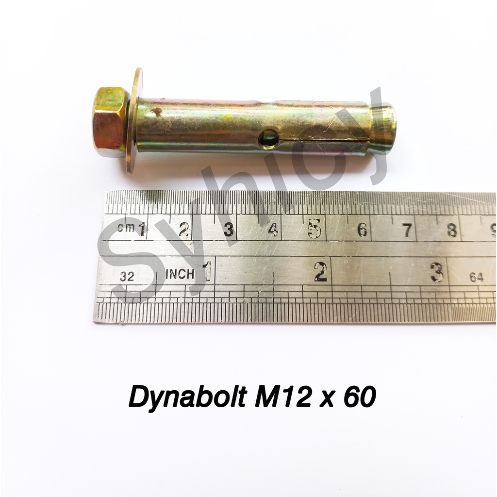 Dynabolt Dinabolt Kuning Baut Tanam - M12 x60 per biji