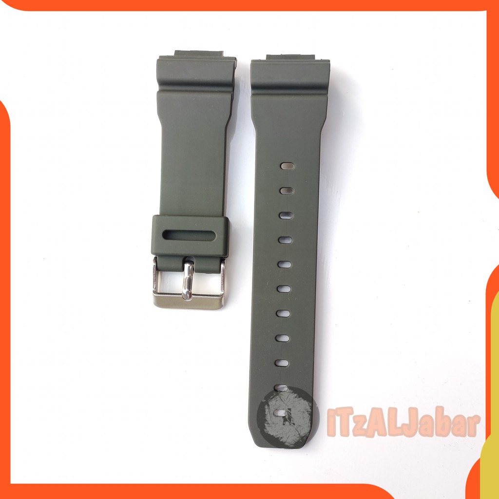 Tali jam tangan Casio DW 004C Strap Casio DW004C - Hijau army