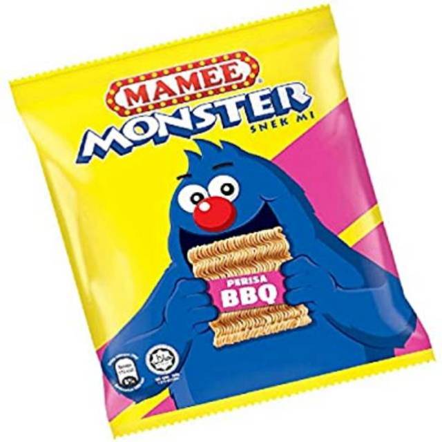 

Mamee monster crunch - snack mie isi 8packs