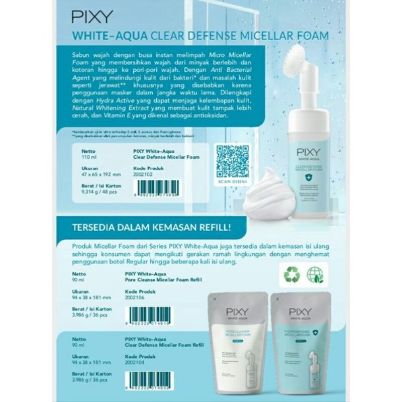 Pixy White Aqua Micellar Foam