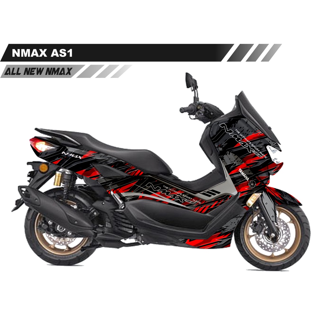 DECAL STIKER ALL NEW NMAX HITAM STIKER Abstrack