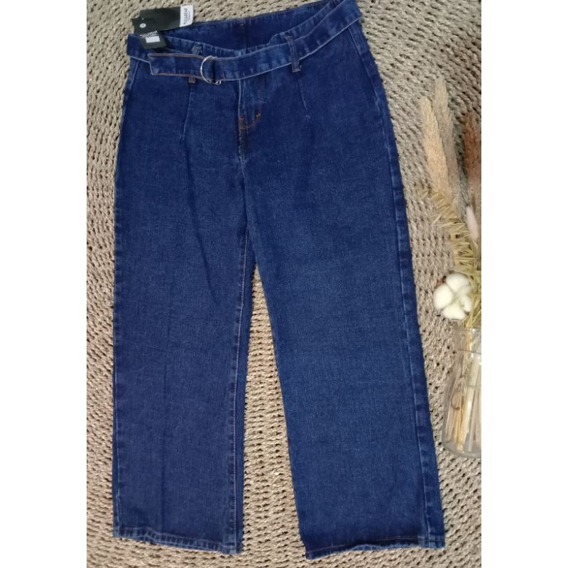 CELANA BOYFRIEND KULOT JEANS DENIM PULL & BEAR #prelovedbymys