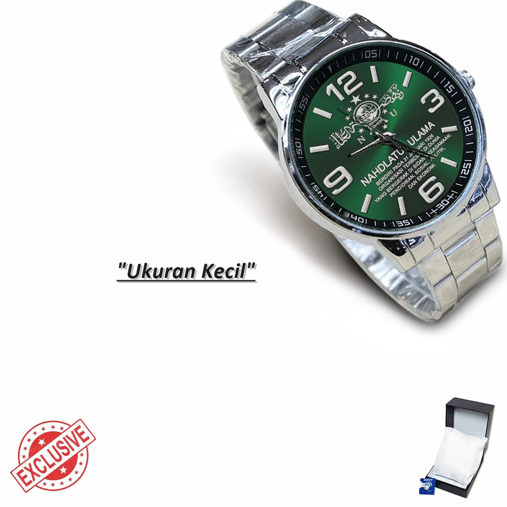 Jam Tangan Rantai Couple NU - Nahdlatul Ulama Motif 4 (Keren)