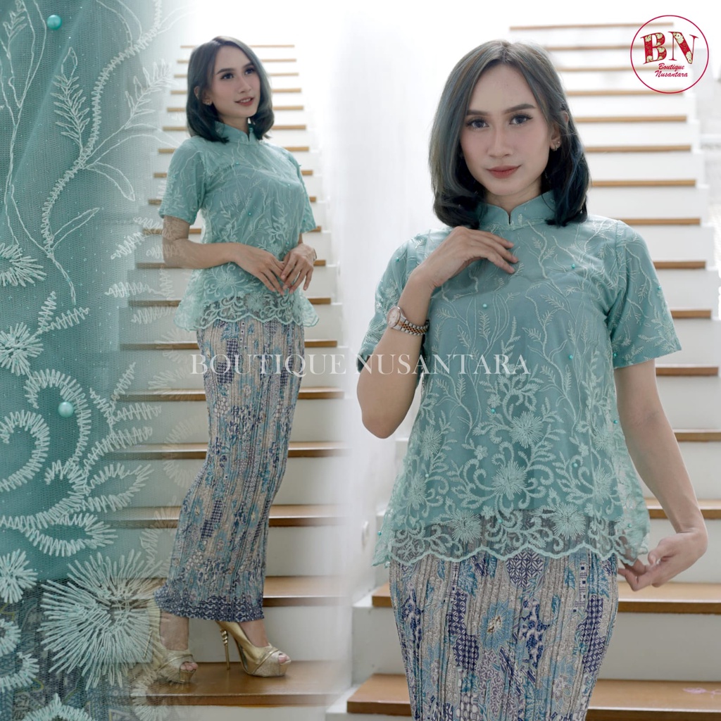 HARGA PROMO baju kebaya stelan kebaya modern 2022 kebaya kondangan baju brokat kebaya dress kebaya m