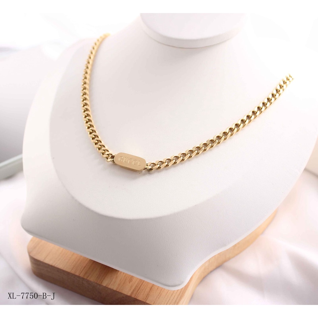 Kalung dan gelang titanium perhiasan fashion 7750,2576