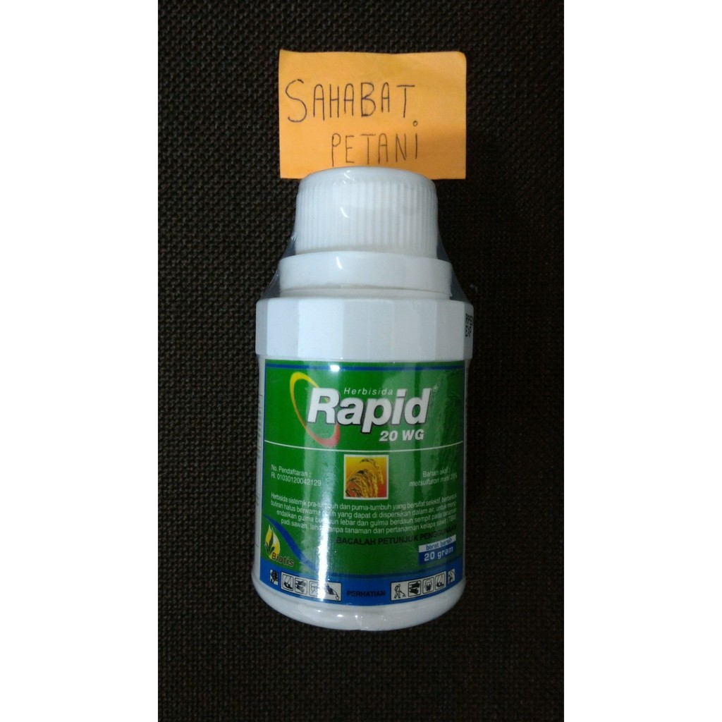 [Beli 1 Gratis 1] Herbisida Rapid 20 Wg 20 Gram Metil Metsulfuron