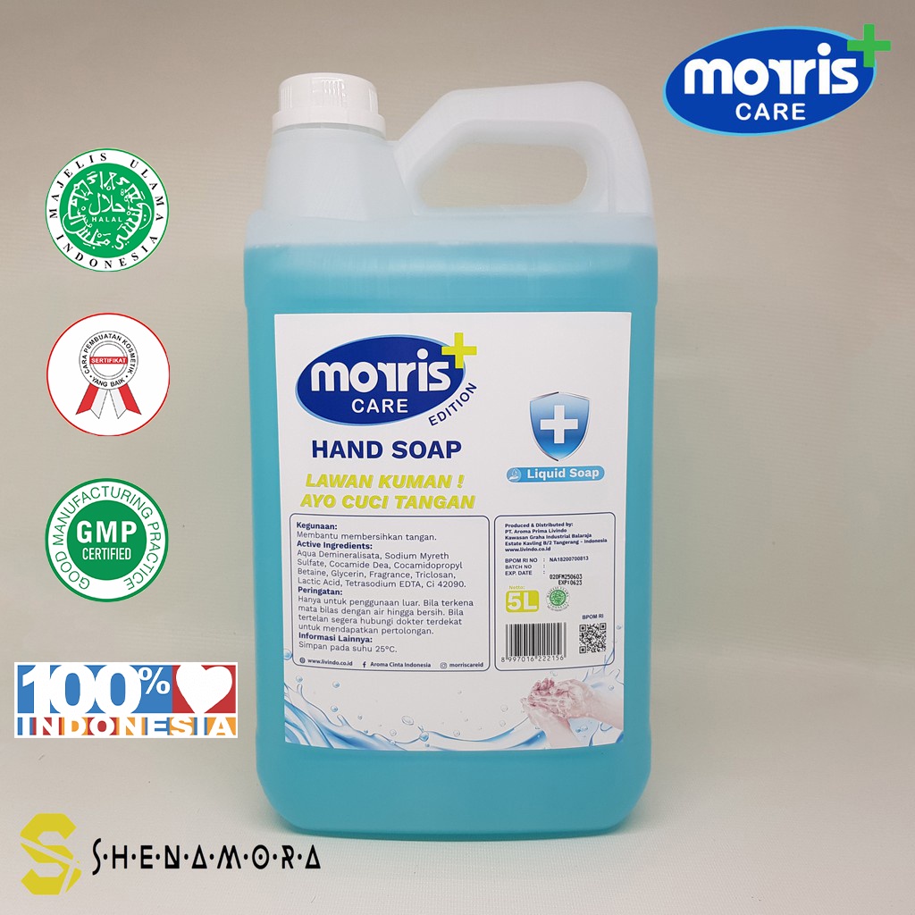 Hand Soap Morris Care / Sabun Cuci Tangan 5 liter Gel