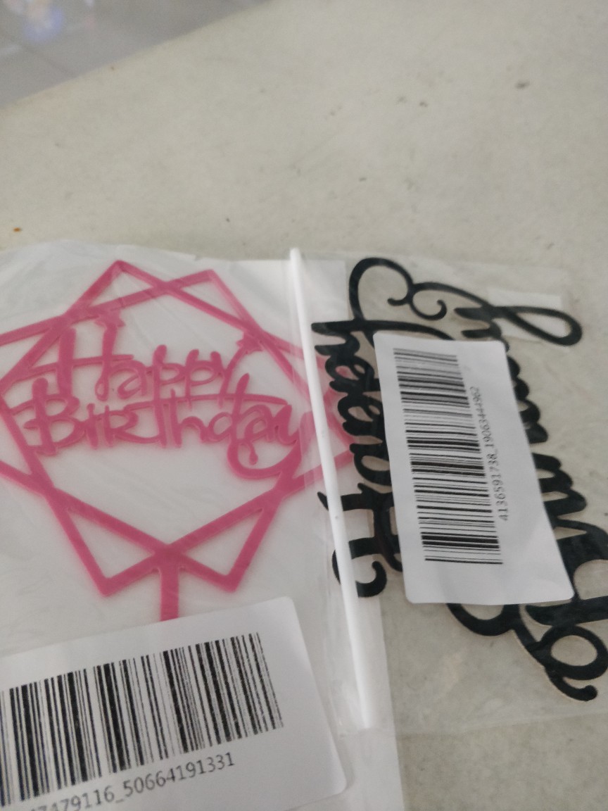 Cake Topper Akrilik Happy Birthday / Anniversary / One