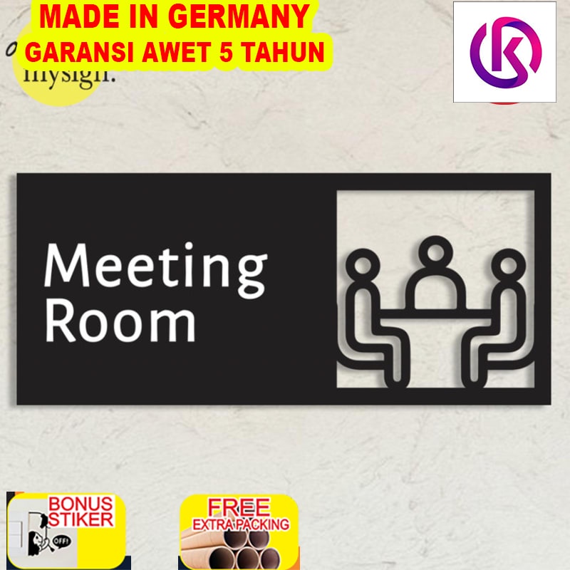 

Terlaris Meeting Room Sign Akrilik | Acrylic Sign Ruang Meeting Modern