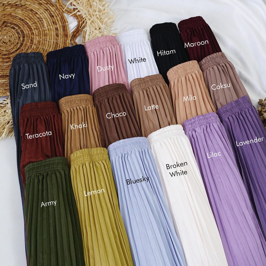 ROK PLISKET / ROK PLISKET PREMIUM / ROK PLISKET PREMIUM IMPORT FREE PASHMINA PLISKET PREMIUM COD