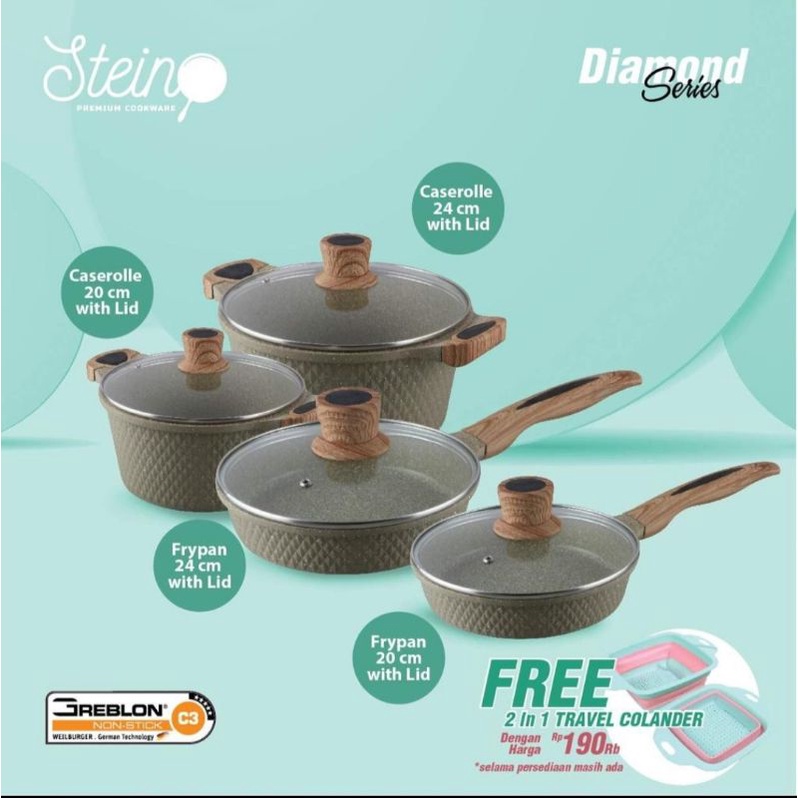 Stein Cookware Diamond series / Panci set