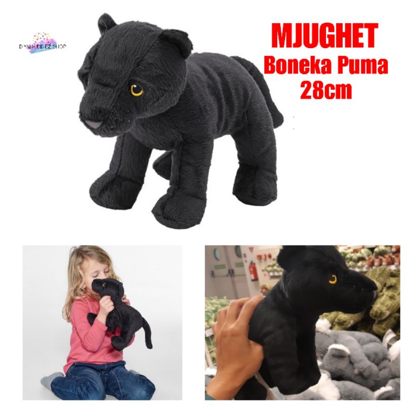 Mjukhet Boneka Puma Jaguar Hitam