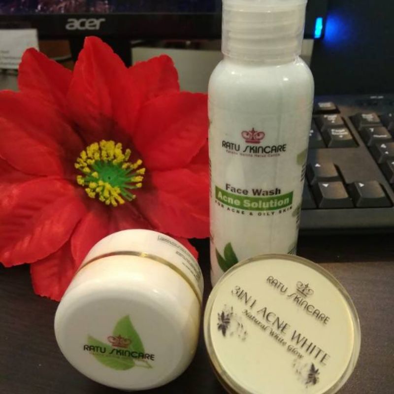 ratu skincare paket hemat acne