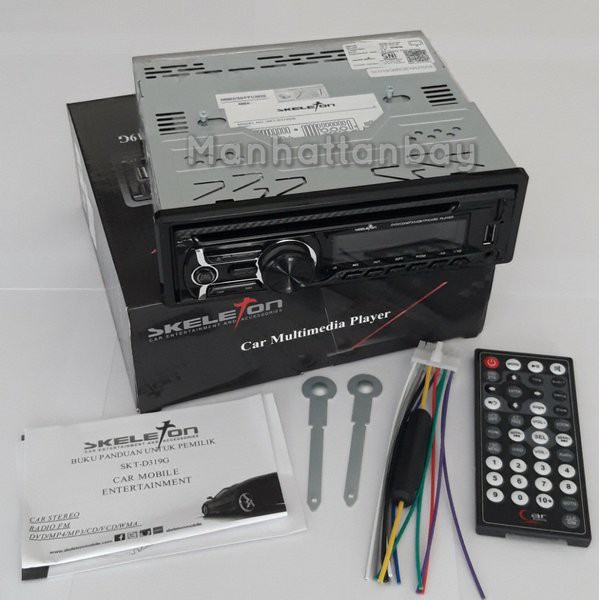 Tape Mobil Head Unit Single Din DVD Player MP3 USB Micro SD Aux In Bluetooth Skeleton