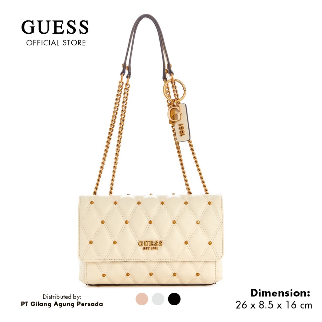 New Arrival Tas Guess Original Wanita - Triana Convertible Crossbody Flap